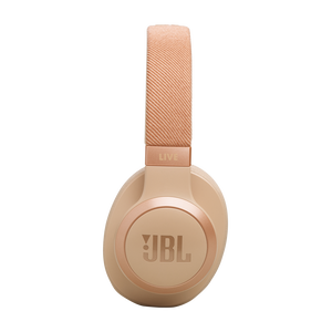 JBL Live 770NC - Sand - Wireless Over-Ear Headphones with True Adaptive Noise Cancelling - Left